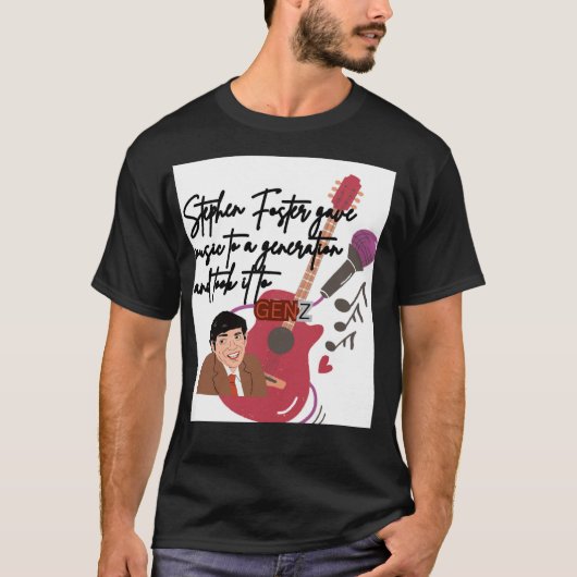 T-shirt Stephen fosters  (Voorkant)