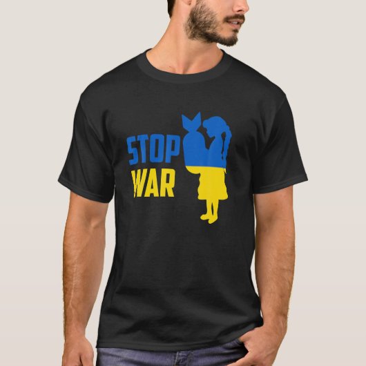 T-shirt steunt Oekraïne (Voorkant)