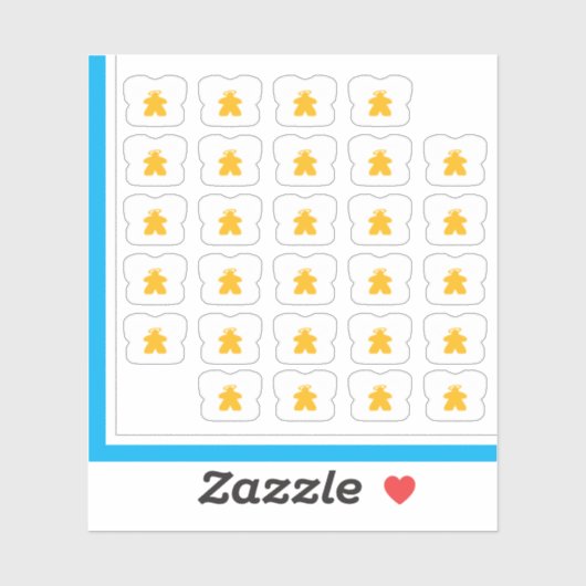 T-shirt Stickers - Angel Meeples (Vel)