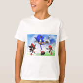 T-shirt. Stijl: Kinderen Basic T-Shirt sonic (Voorkant)