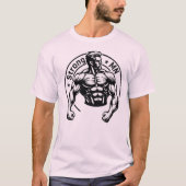 T-shirt StrongMN Z&W (Voorkant)