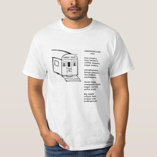 T-shirt Subway Toeristische Avontuur (Voorkant)