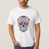 T-shirt Sugar Skull Art (Voorkant)