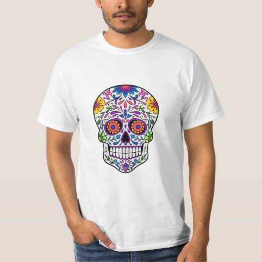 T-shirt Sugar Skull Art (Voorkant)