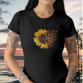 T-shirt Sunflower met Butterfly - Zonnebloem en Pa