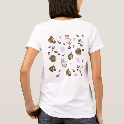 T-Shirt | Sunset Park Cats | Doodles | Cats (Achterkant)