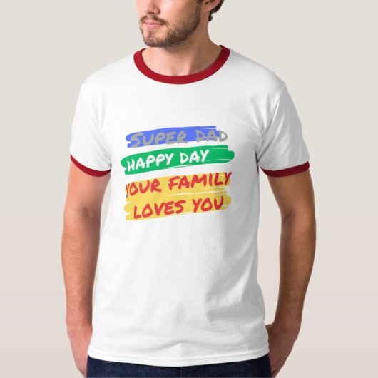 t-shirt SUPER DAD (Voorkant)