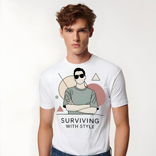 T-shirt 'Surviving With Style'