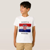 T-shirt suvenir is Hrvatske (Voorkant volledig)