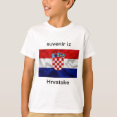 T-shirt suvenir is Hrvatske (Voorkant)