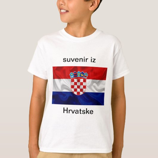 T-shirt suvenir is Hrvatske (Voorkant)