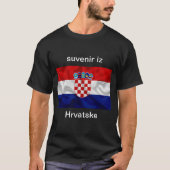 T-shirt suvenir is Hrvatske (Voorkant)