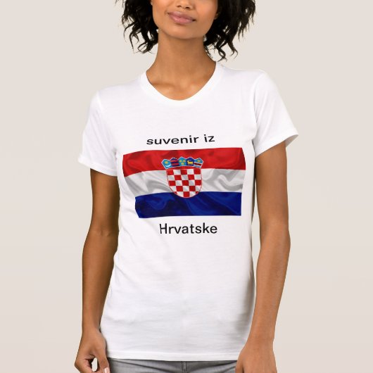 T-shirt suvenir is Hrvatske (Voorkant)