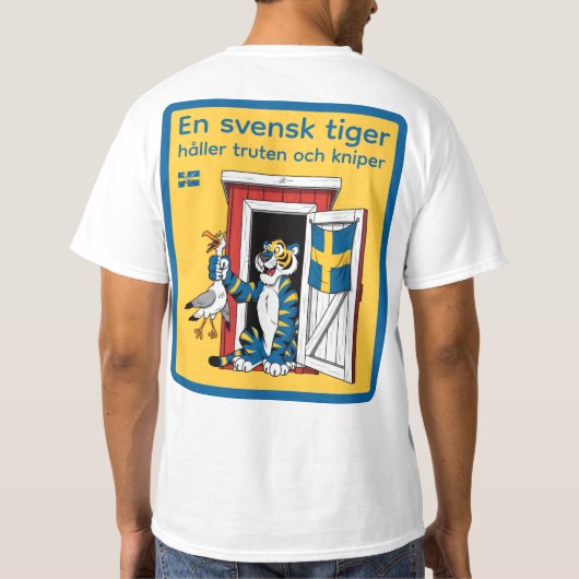 T-shirt — Svensk tiger (Achterkant)