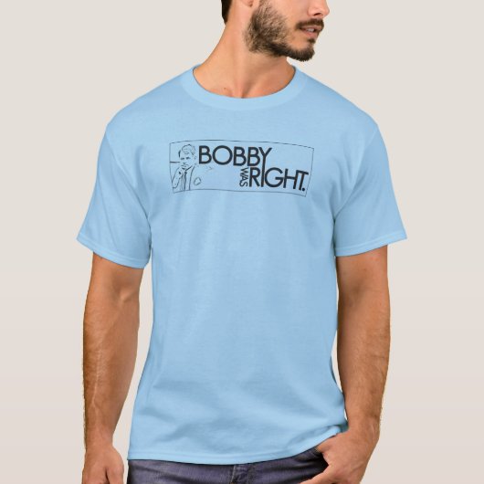 t-shirt T-shirt "Bobby was juist" (Voorkant)