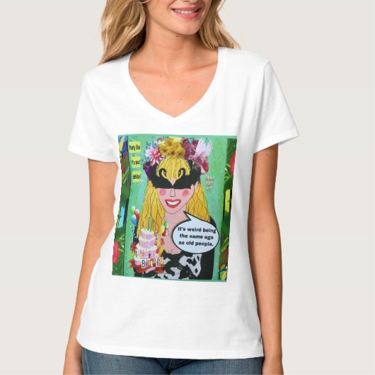 T-shirt. T-shirt verjaardag (Voorkant)