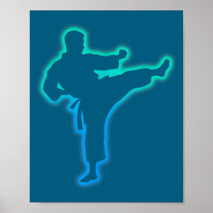 T-shirt Taekwondo Kleding Martial Arts Karate Poster