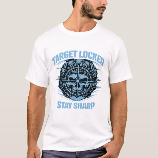 T-shirt Target Locked Tactische Schedel (Voorkant)