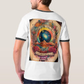 T-Shirt Tattoo stijl inkt tekening (Achterkant volledig)