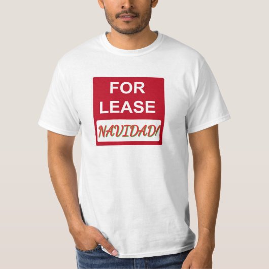 T-shirt 'Te Huur Navidad' (Voorkant)