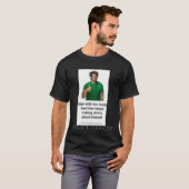 t-shirt 'Te veel vrije tijd' (Voorkant volledig)