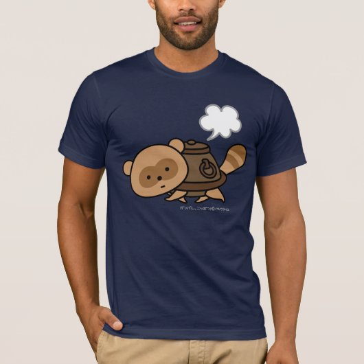 T-shirt - TeaKettle Tanuki (Voorkant)