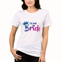 T-shirt Team Bruid Onderscheidt zich door zijn fan