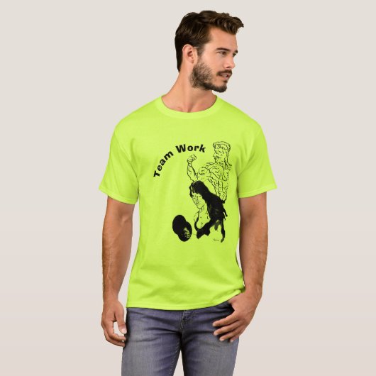 T-shirt: teamwerk t-shirt (Voorkant volledig)