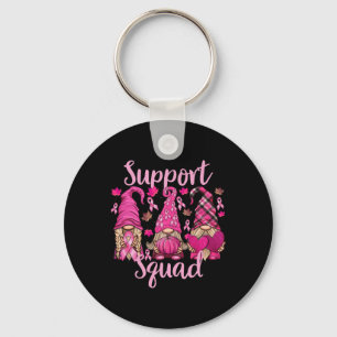 T-shirt tegen kanker voor vrouwen kabouters steunt sleutelhanger