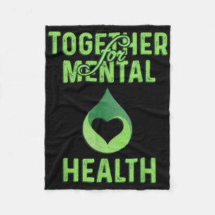 T-shirt Tegenover Psychiatrisch Bewustzijn Stress  Fleece Deken