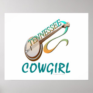T-SHIRT Tennessee Cowgirl Poster