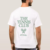 T-Shirt tennisclub (Achterkant)