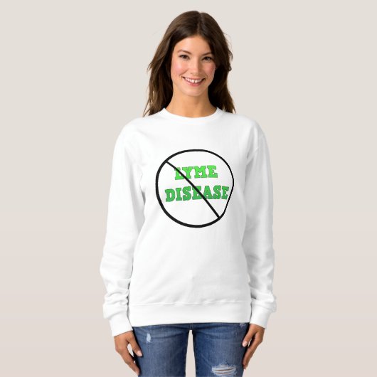 T-shirt ter bewustmaking van de ziekte van Lyme (Voorkant volledig)