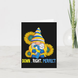 T-shirt ter bewustwording van het syndroom van Dow Kaart