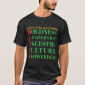 T-shirt ter ere van de maand van de zwarte geschie (Voorkant)
