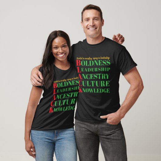 T-shirt ter ere van de maand van de zwarte geschie (Unisex)