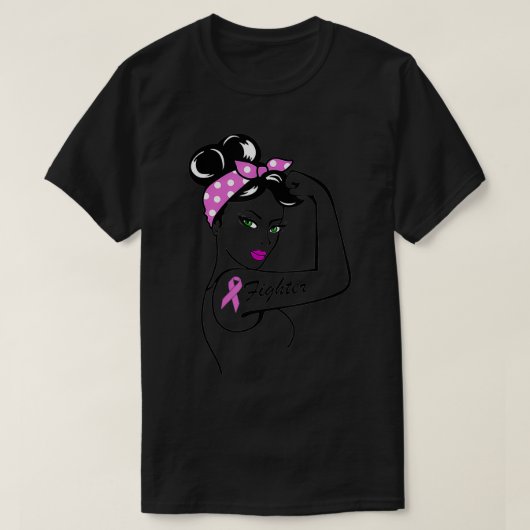 T-shirt ter ondersteuning van borstkankeroverlevst (Design voorkant)