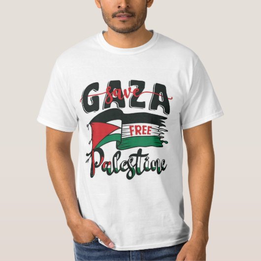 T-shirt ter ondersteuning van de Palestijnse zaak  (Voorkant)