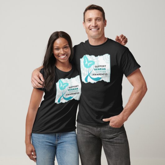 T-shirt ter ondersteuning van eierstokkankerbewust (Unisex)