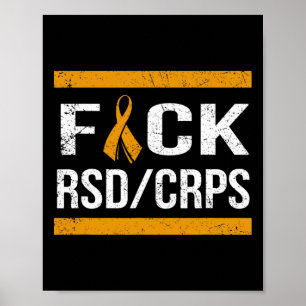 T-shirt ter ondersteuning van Rsdcrps-bewustzijn Poster