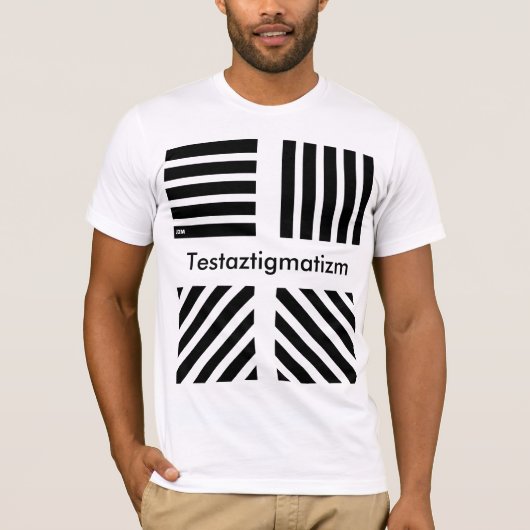 T-shirt Testaztigmatizm J2M (Voorkant)