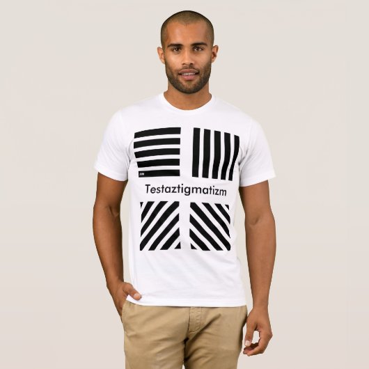 T-shirt Testaztigmatizm J2M (Voorkant volledig)