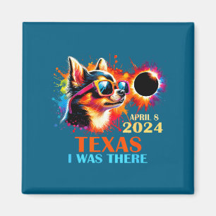 T-shirt Texas Totale Zonsverduistering Chihuahua Magneet