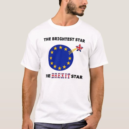 T-Shirt The Brexit Star British Flag (Voorkant)