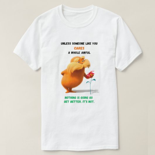 T-SHIRT " THE LORAX'S GREEN TOUCH T-SHIRT" (Design voorkant)