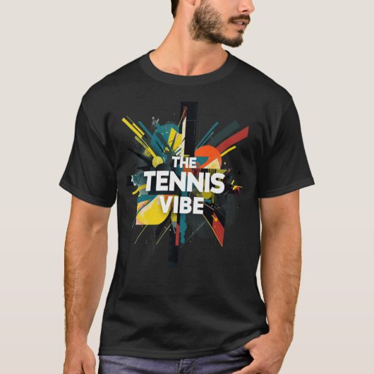 T-shirt The Tennis Vibe (Voorkant)