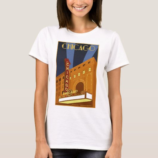 T-Shirt, theater voor dames in Chicago T-shirt (Voorkant)