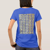 T-shirt tifinagh kabyle Basic Woman, Koninklijk bl (Achterkant)