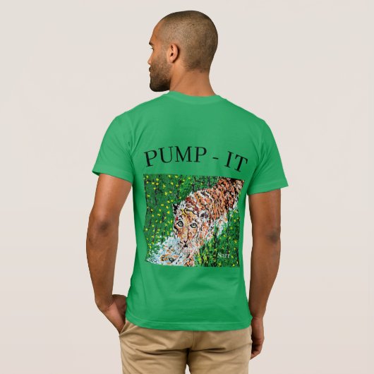T-shirt : TIGER / PUMP-IT (Achterkant volledig)