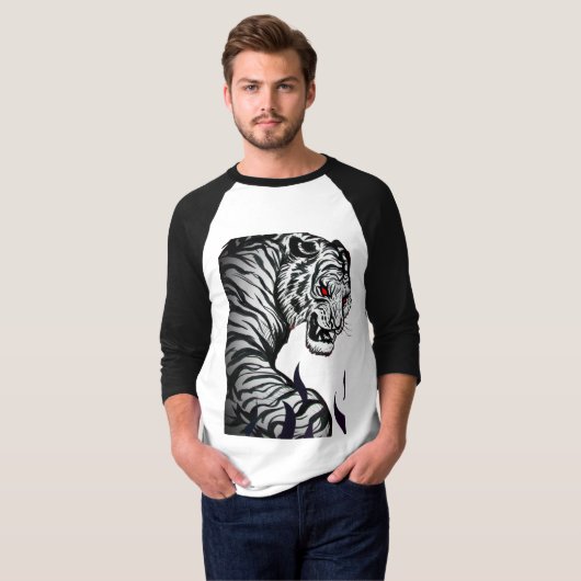 T-Shirt Tiger's ogen (Voorkant volledig)